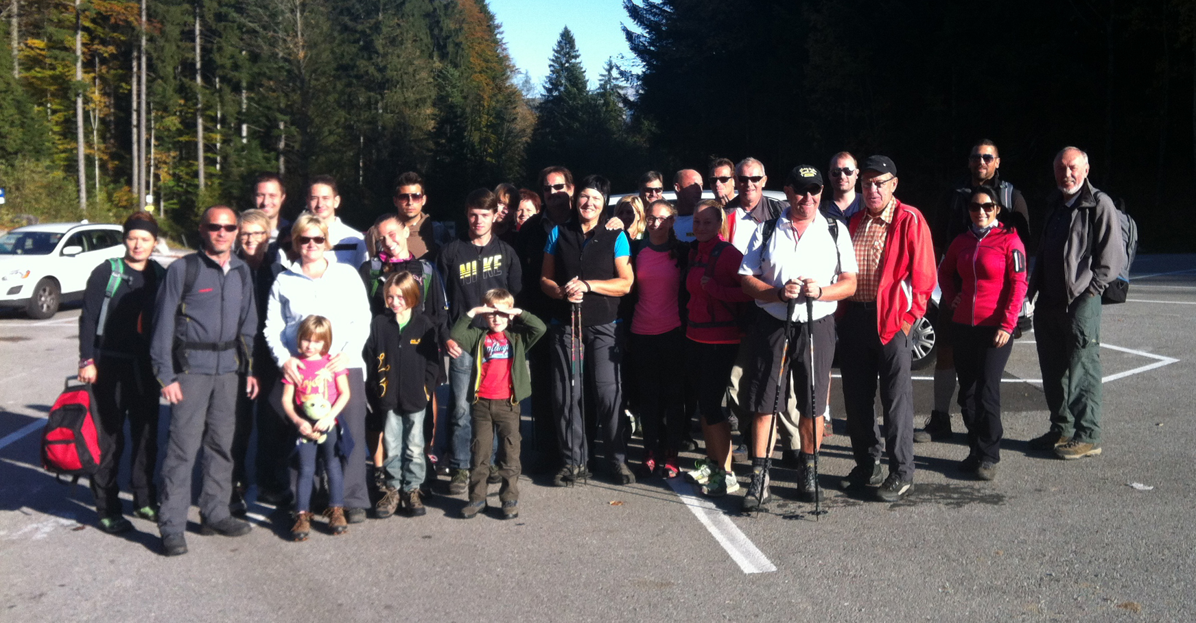 Gruppenbild Wandertag 2014