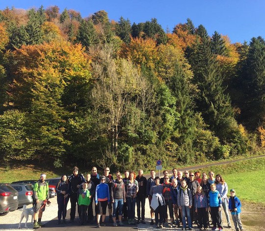 Herrliches Herbstwetter beim Ausflug auf den Schoberstein.